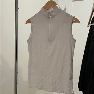 Tailored Sportsman White Sleeveless Sun shirt - M